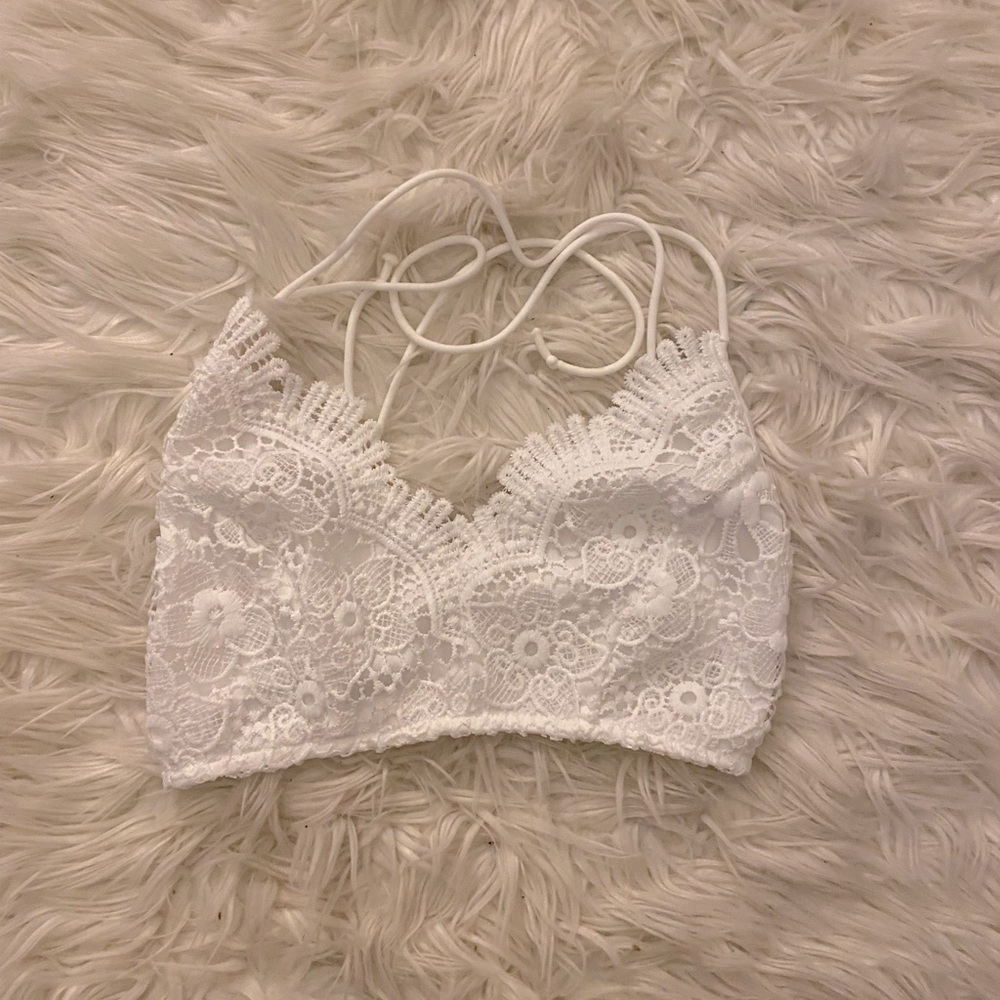 NWOT SHEIN Lace tie back tank